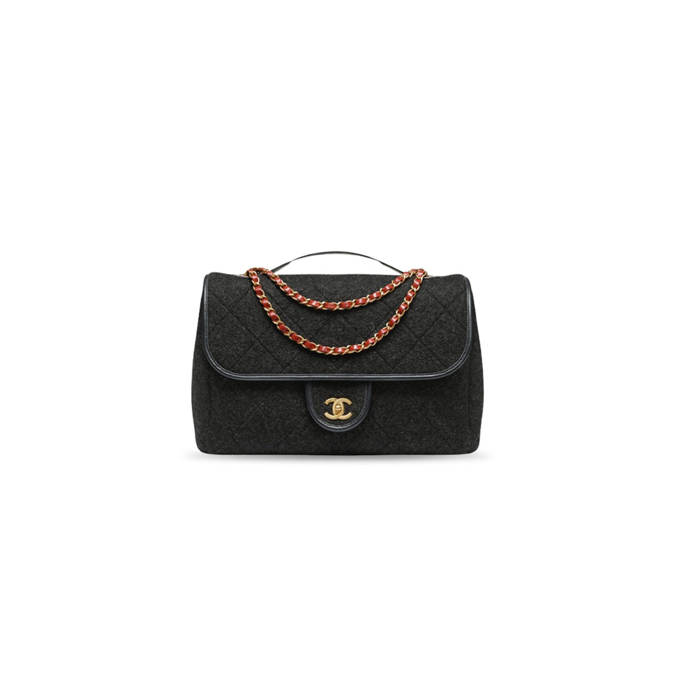 CHANEL MASTER WOOL MAXI BAG (32*23*9cm)